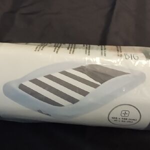 The Shrunks Kids Stripey Cotton Blanket, Grey, 41x52